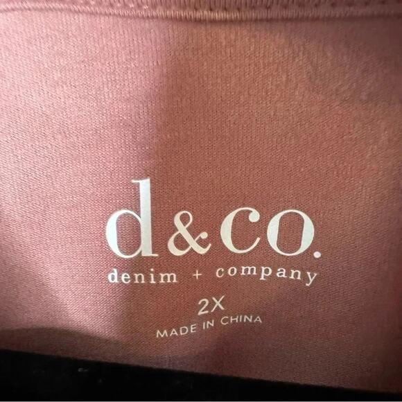 D & Co Womens jacket blush lace outside knit inside cottagecore zip up plus size - Picture 3 of 10